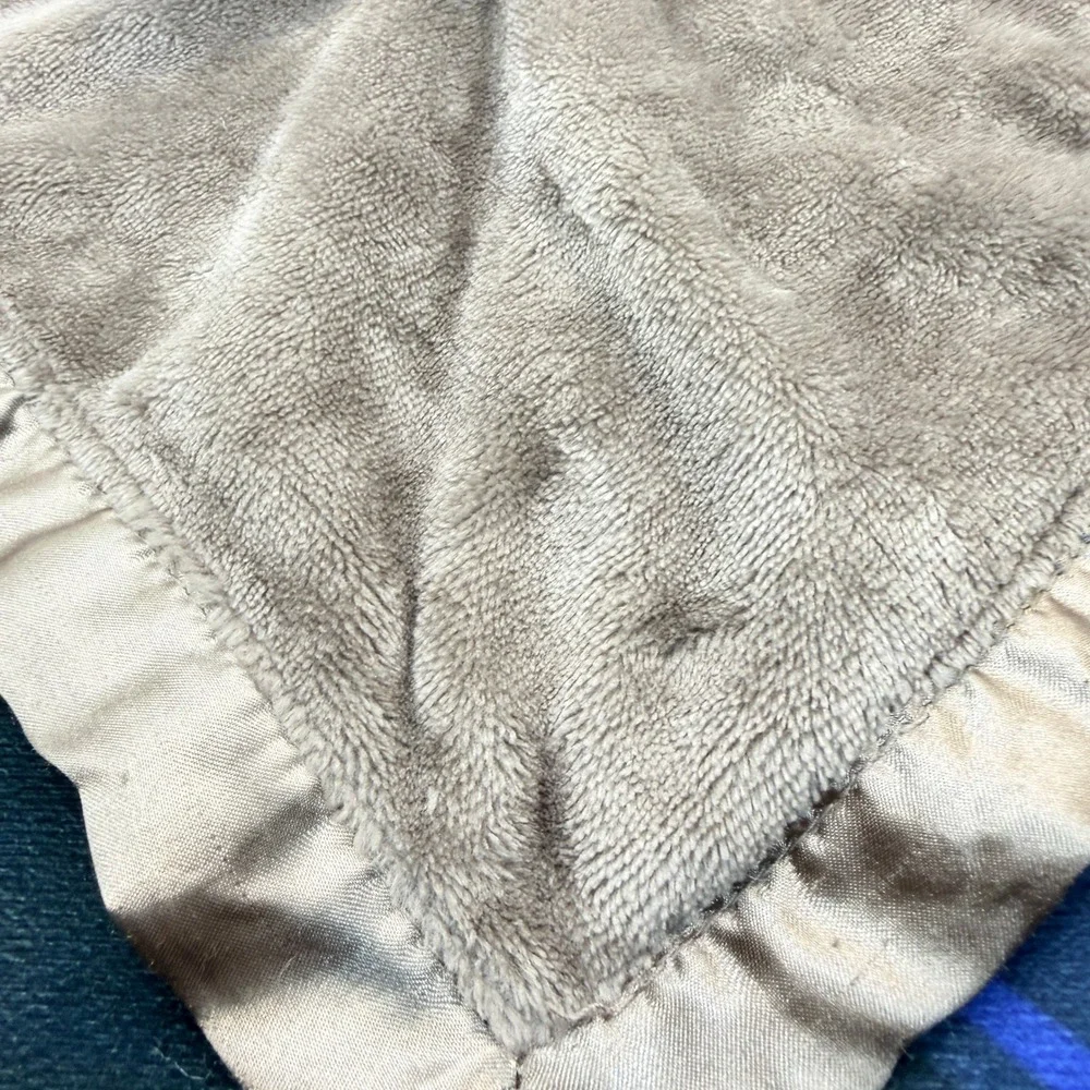 Carter's Bear Security Blanket Baby Brown Satin Trim Lovey